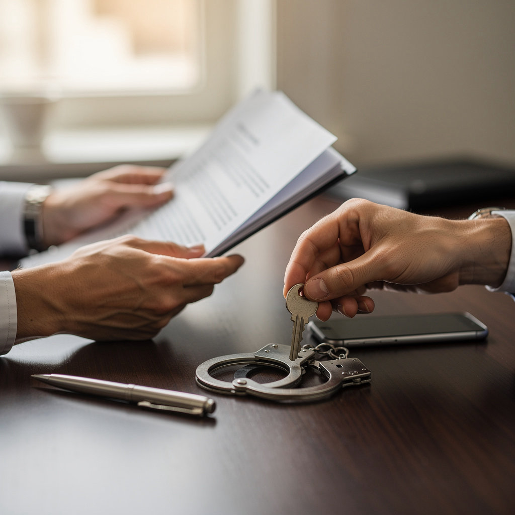 Another Chance Bail Bonds professional agent discussing bail bond services with a client in Baton Rouge